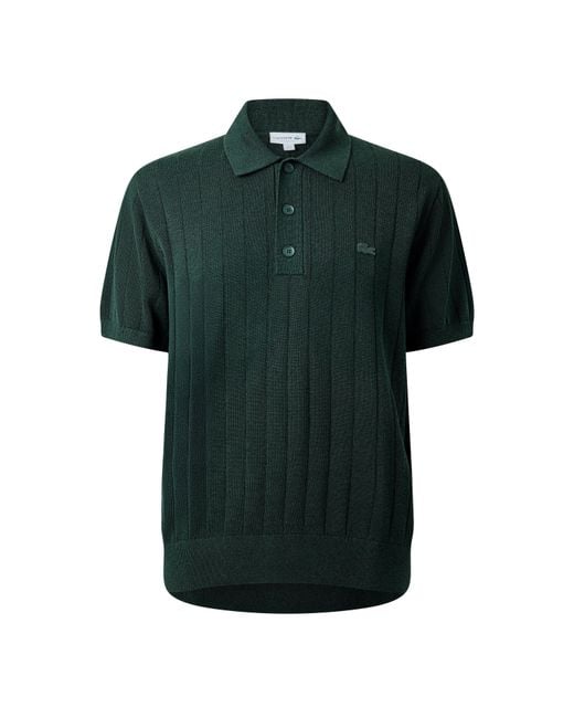 Lacoste Green Ribbd Sspolo Sn64 for men