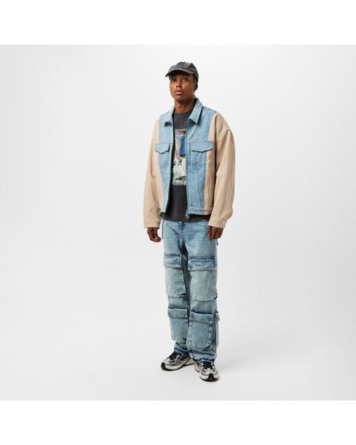 Represent Green Tailored Fit Denim Jacket for men
