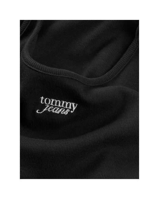 Tommy Hilfiger Black Script Strappy Cami Top