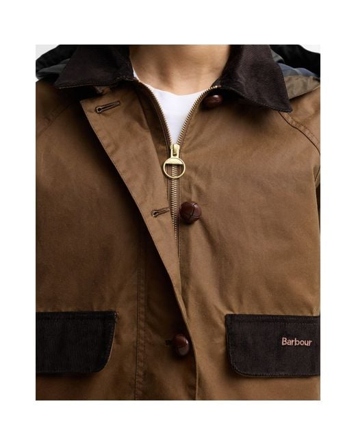 Barbour Brown Cropped Hooded Jacket