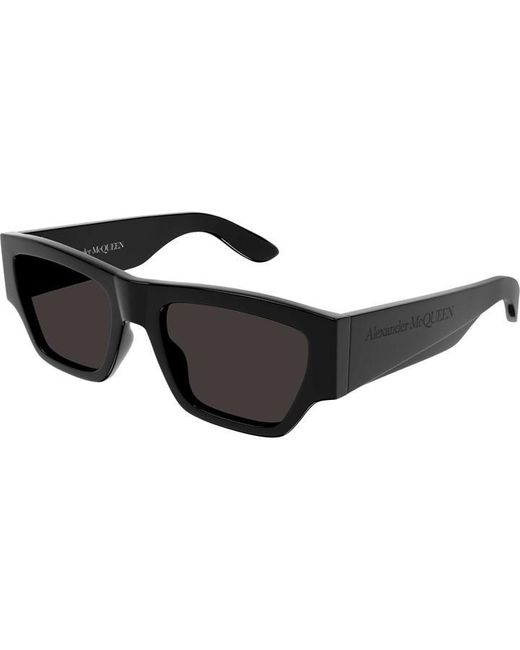 Alexander McQueen Black Logo Sunglasses for men