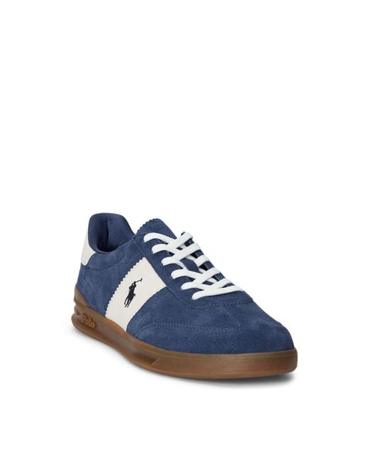 Polo Ralph Lauren Blue Heritage Aera Trainers for men