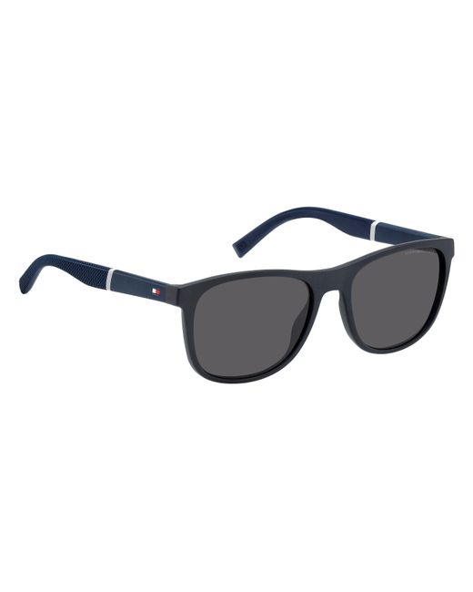 Tommy Hilfiger Black Round Sunglasses for men
