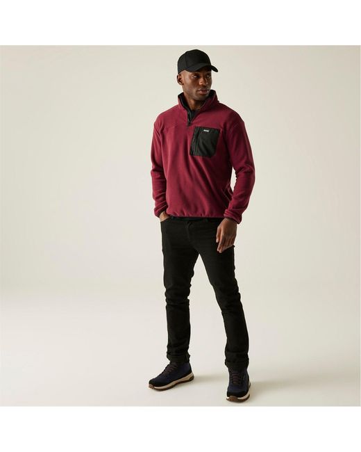 Regatta Red Frankie Half Zip Fleece for men