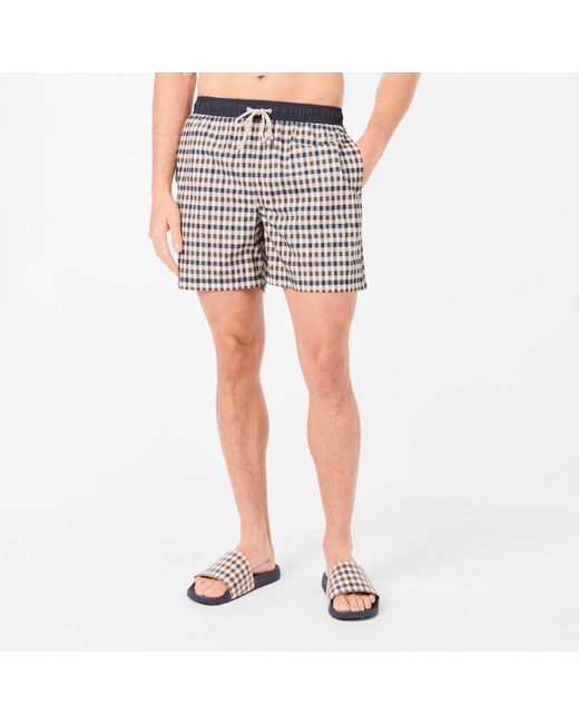 Aquascutum Blue Beach Iconic Club Swim Shorts for men