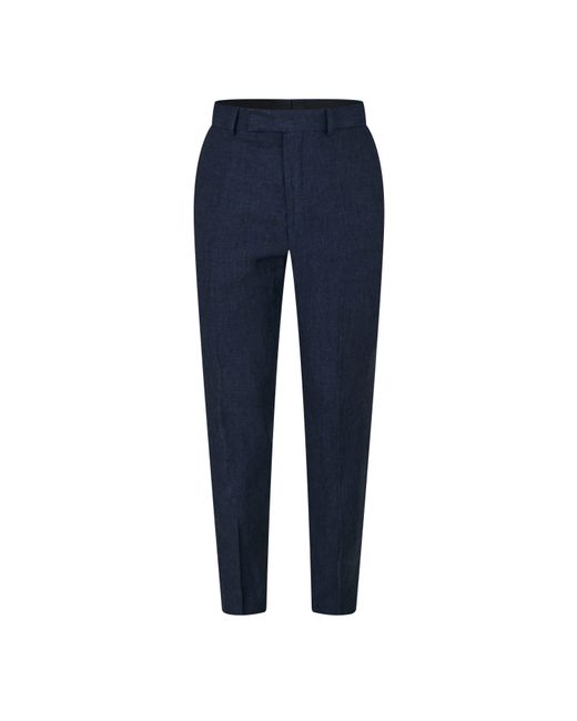 Without Prejudice Blue Frith Slim Fit Trousers for men