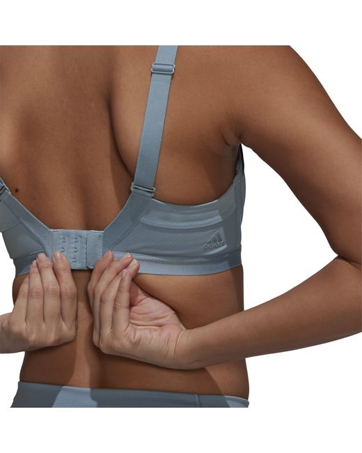 Adidas Blue Tlrd Impact Luxe Training High-Support Bra