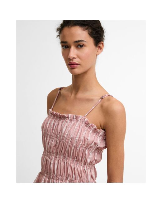 Barbour Pink Peplum Top