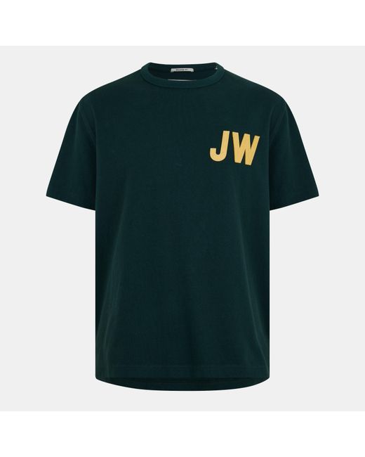 Jack Wills Green Felt Applique T-Shirt for men