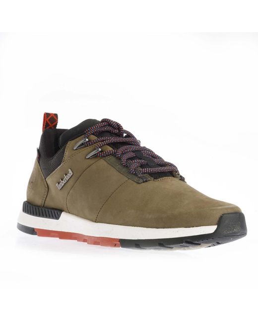 Timberland Brown Field Trekker Low Lace Hiking Boots for men
