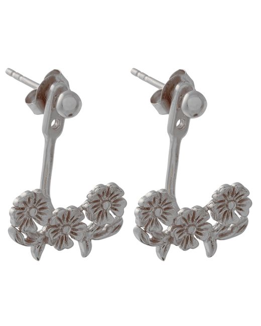 Olivia Burton White Lace Detail Jackets Sterling Earrings