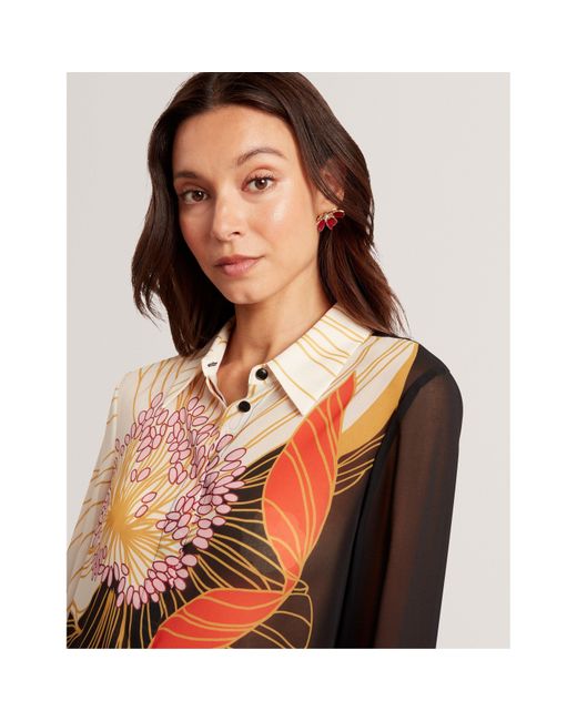 Ted Baker Black Long-Sleeve Blouse