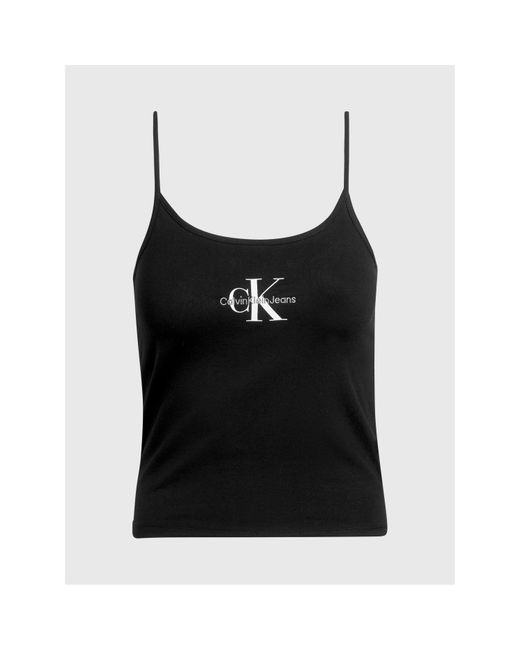 Calvin Klein Blue Monologo Strappy Tank Top