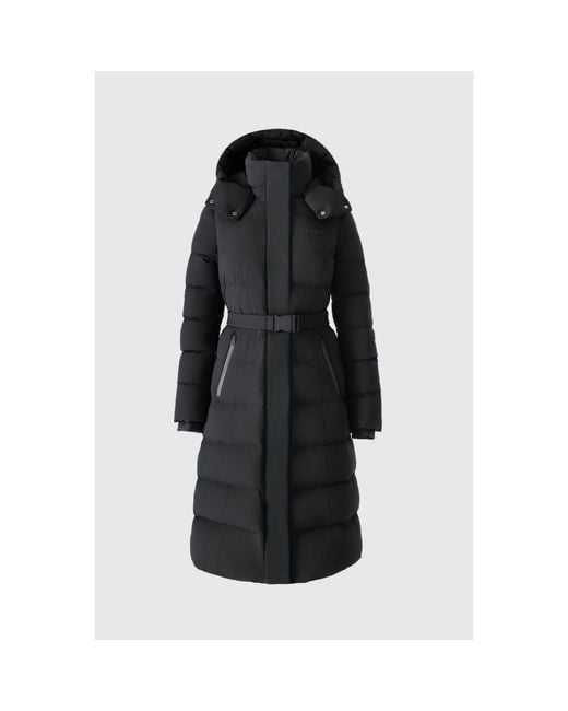 Mackage Black Coralia City Long Puffer Jacket