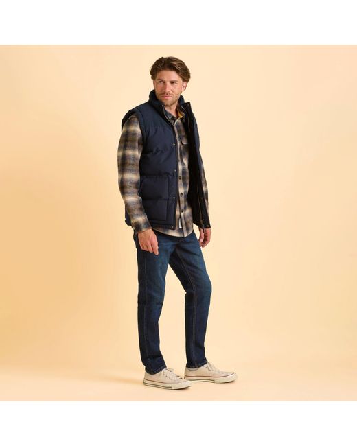 Brakeburn Blue Quainton Gilet for men