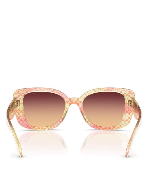 COACH Pink 0Hc8450U Oversized Sunglasses