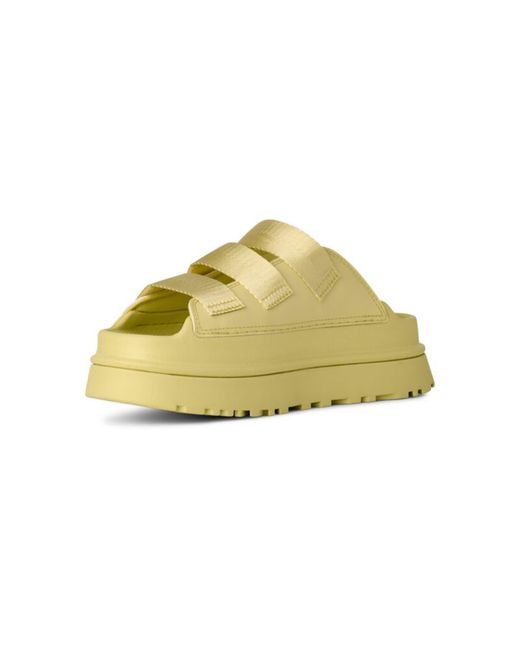Ugg Yellow Goldenglow Glide Flatform Sandals