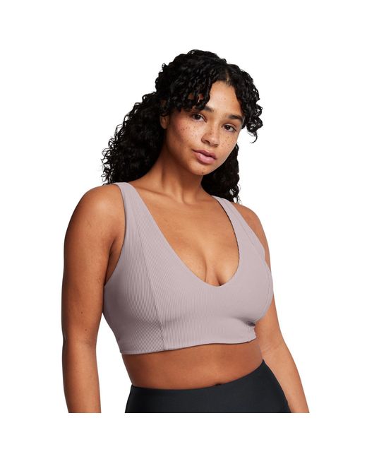 Under Armour Gray Rib Low Impact Sports Bra