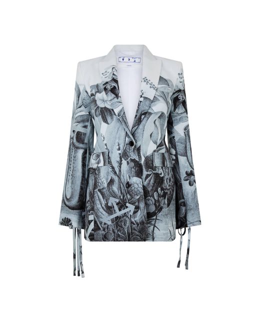 Off-White c/o Virgil Abloh Blue Suit Jacket