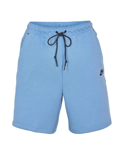 Nike Blue Fleece Jogger Shorts for men