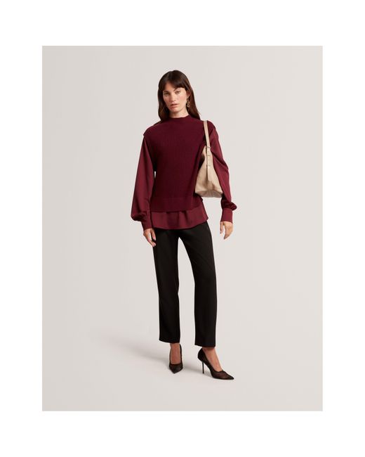 Ted Baker Red Knitted Top