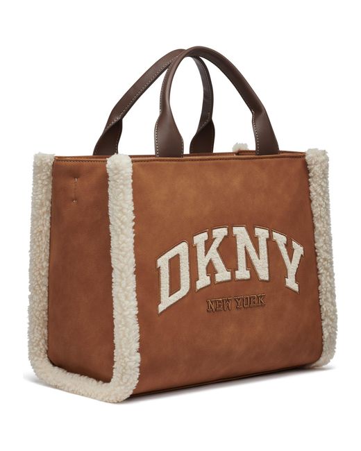 DKNY Brown Hadlee Mini Tote Bag