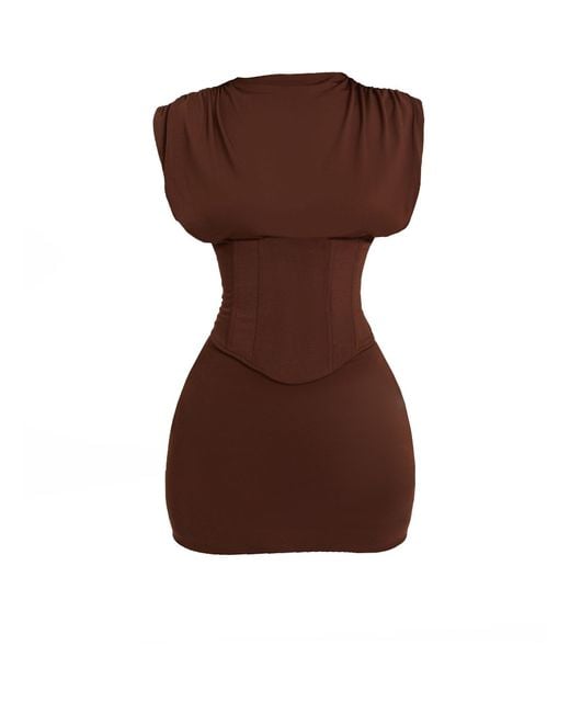 Mars the Label Brown Sandra Mini Dress
