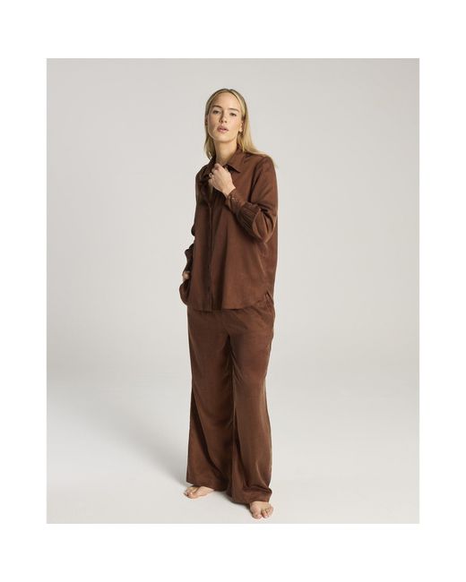 Nudea Brown Eco-Luxe Midi Shirt