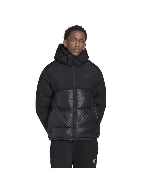 Adidas Originals Gray Regen Long Sleeve Puffer Jacket for men