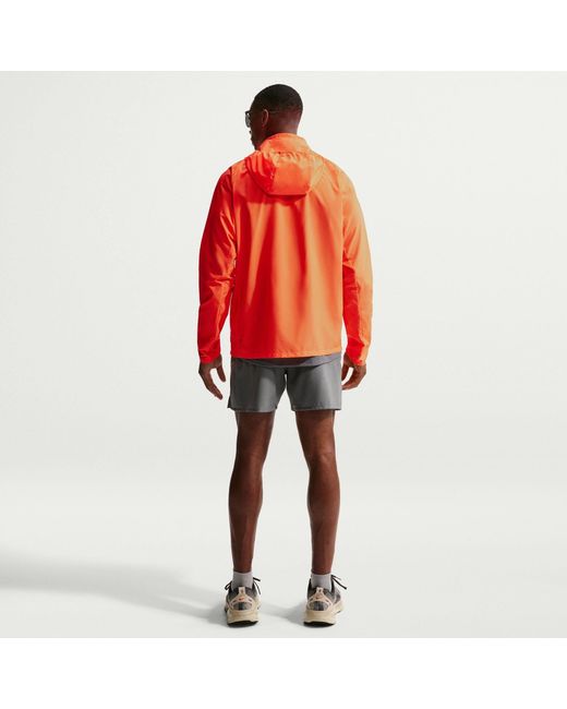 Nike Orange Miler Repel Running Jacket for men