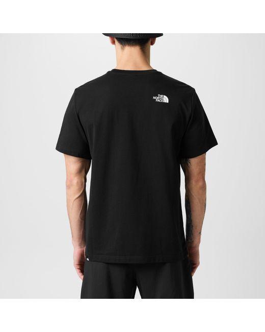 The North Face Black Regular Fit Simple Dome T-Shirt for men
