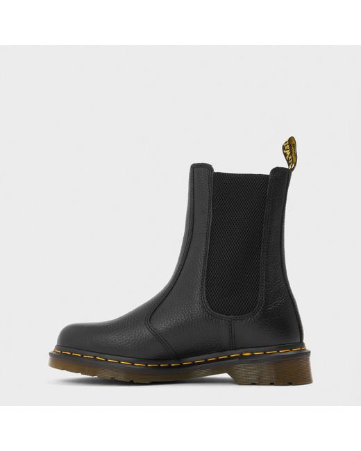 Dr. Martens Black 2976 Hi Milled Nappa Chelsea Boots