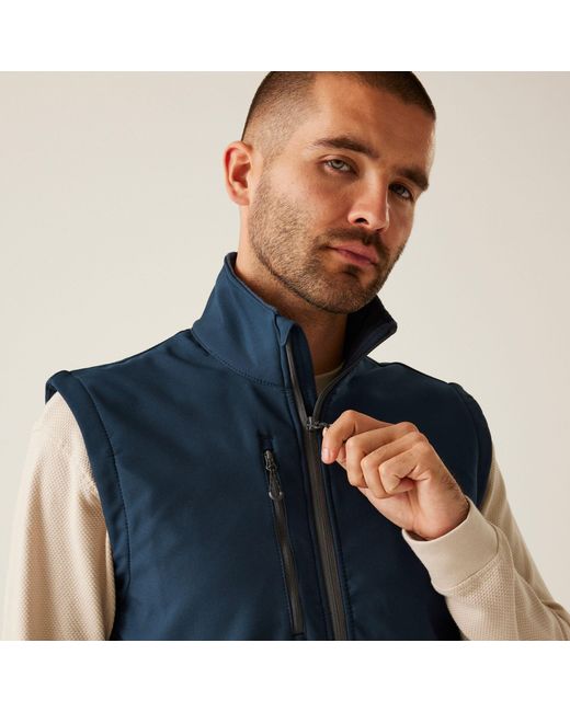 Regatta Blue H/M Printable Softshell Bodywarmer for men