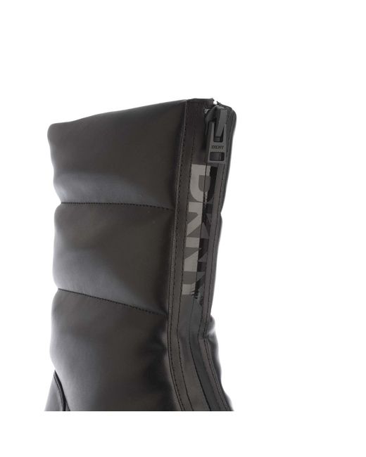 DKNY Black Fiza Zip Up Winter Boots Size 4