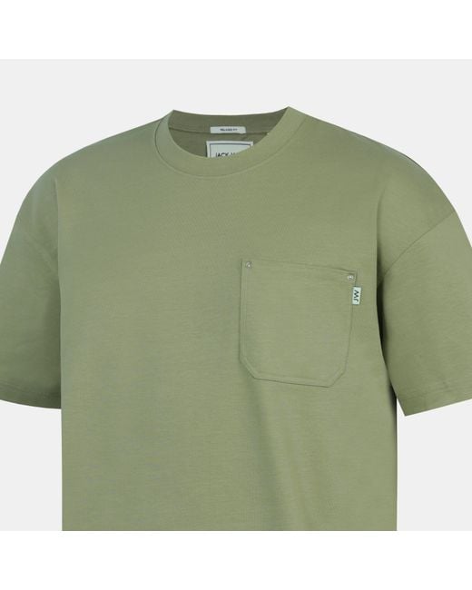 Jack Wills Green Oversized T-Shirt for men
