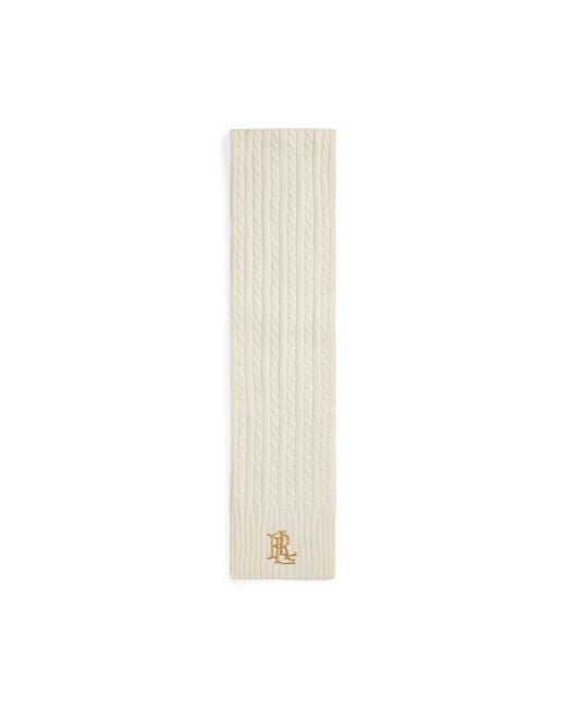 Ralph Lauren Natural Lrl Cable Scarf Ld64