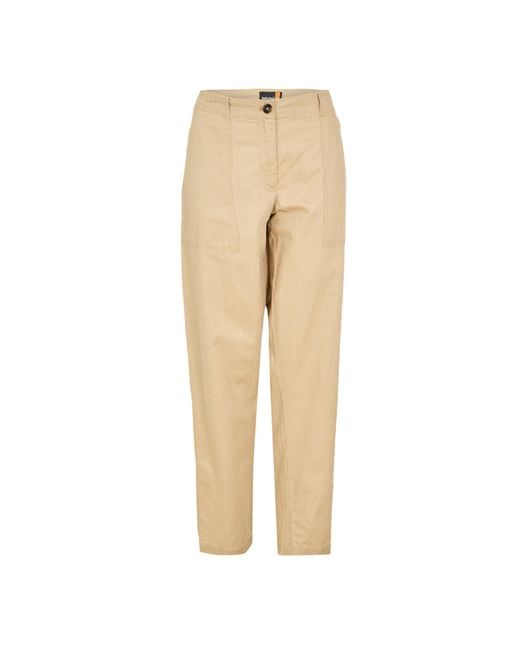 Timberland Natural Utlty Fatigue Linen Straight Leg Trousers