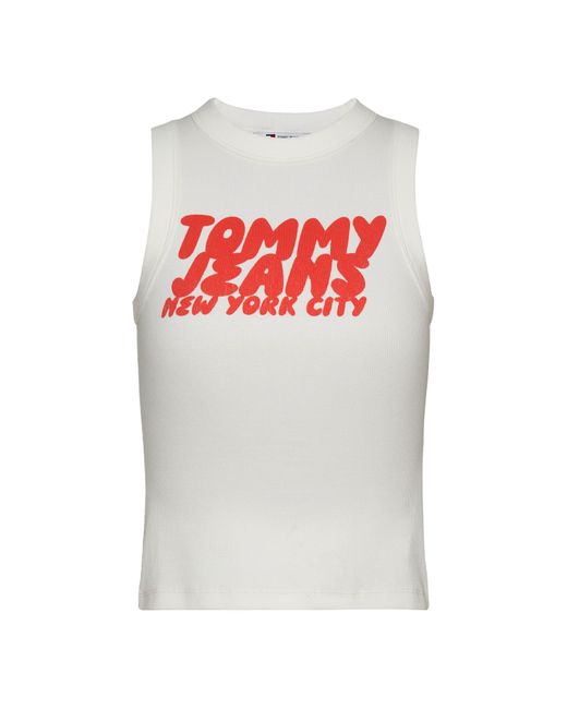 Tommy Hilfiger White Slim Tank Vest