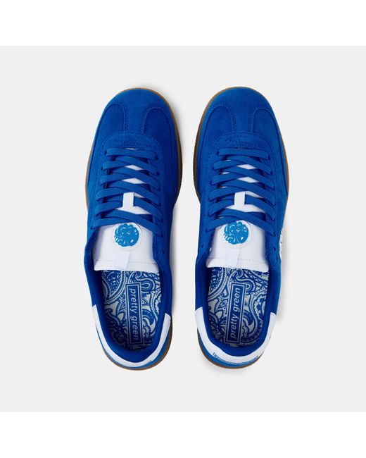 Pretty Green Blue Pg Ramblas Low-Top Trainers for men