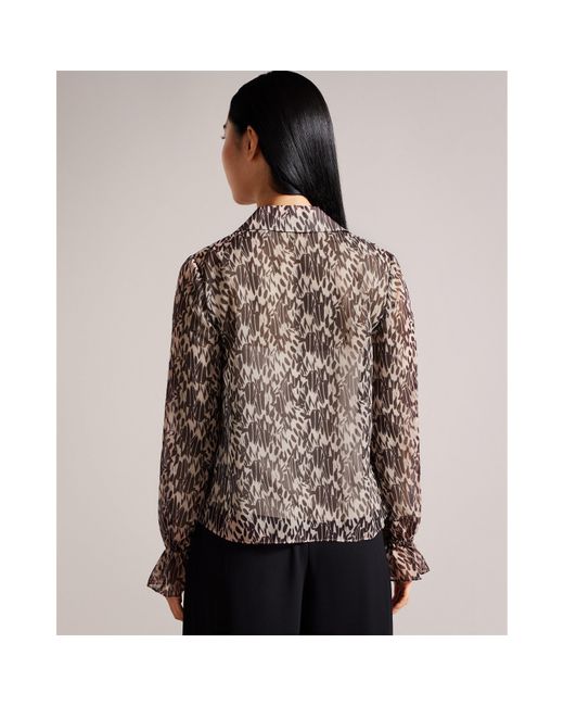 Ted Baker Brown Ted Bertei Blouse Ld99
