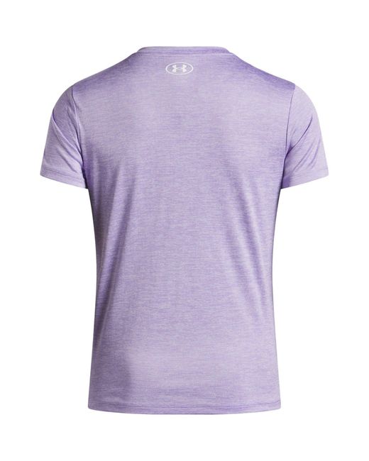 Under Armour Purple Tech Twist V-Neck Short Sleeve