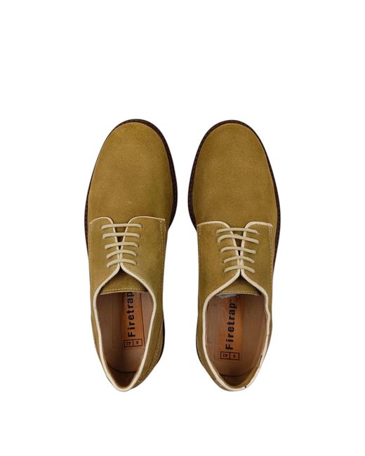Firetrap Brown Arthur Derby Shoes for men