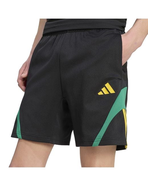 Adidas Black Fleece Jogger Shorts for men