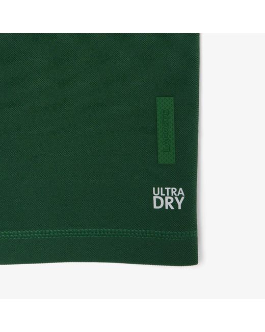Lacoste Green Short Sleeve Performance Polo Shirt for men