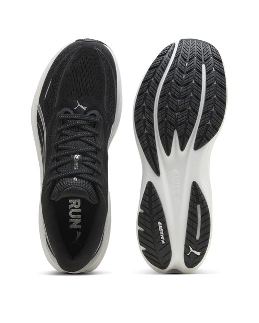 PUMA Black Velocity Nitro 5 Road Running Shoes for men