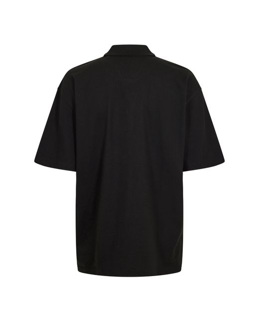 HUGO Black Dardigo Short Sleeve Polo Shirt With Artwork Detail for men