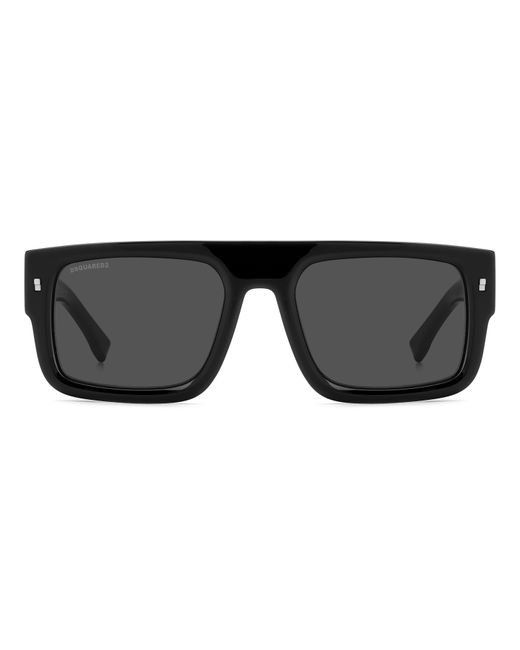 DSquared² Black Dsq Icon Wayfarer Sunglasses for men