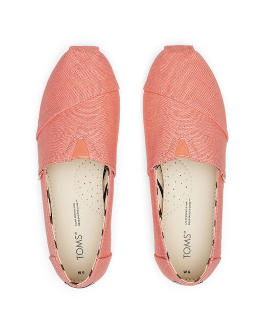 TOMS Pink Alpargata Classic Espadrilles Size 4