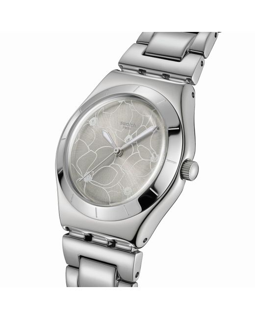 Swatch Metallic Adults Petal Bliss 53 Analogue Quartz Watch