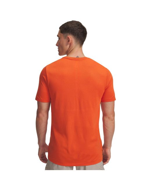 Under Armour Red Vanish Elite Seamless Short Sleeve Base Iridescent for men